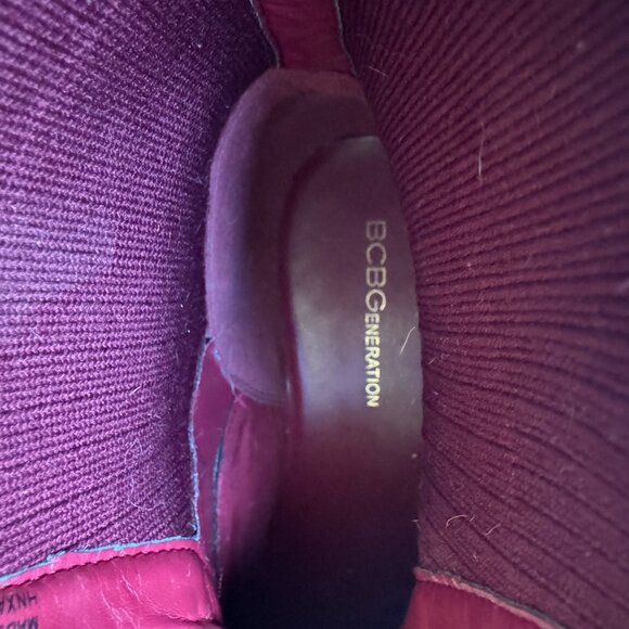 🔥 BCBG Generation Red Zip Combat Boots – Size 7M / 37.5 (NWOT) - Picture 8 of 8